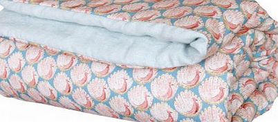 Blossom Paris Liberty Peacocks 65 x 95cm Quilt Multicoloured