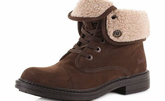 Blowfish Womens Blowfish Farina Brown Lace Up Warm Lined Combat Ladies Ankle Boots SIZE 8