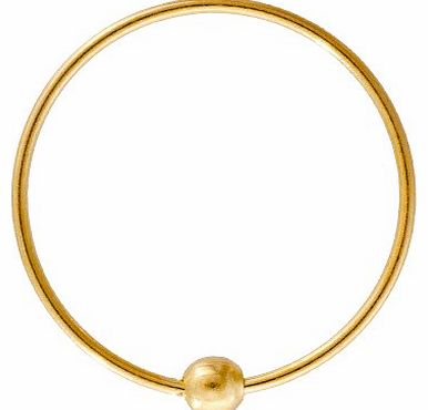 Body Piercing - Gold 1mm Eyebrow Lip Cartilage Earring Captive Bead Ring BCR Hoop - 8mm