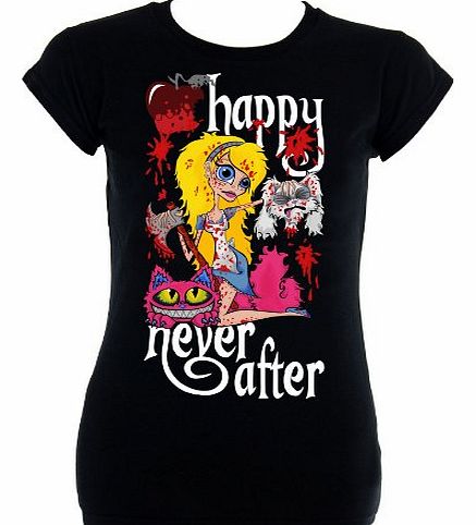 Happy Never After Alice Severed Head T Shirt (Black) - Medium