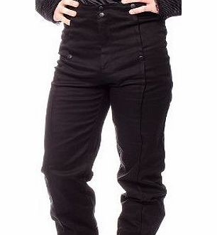 Blue Banana Steampunk Emporium Trousers (Black) - 38