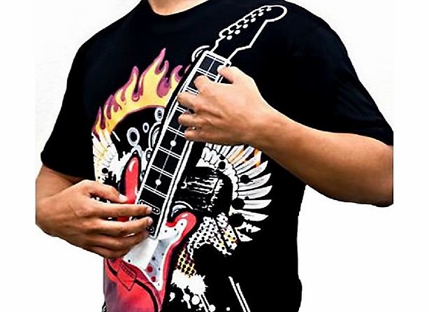 BLUE BD GmbH bd@ Mens Electronic Rock Guitar T-Shirt Equalizer Party Club Disco Eye-Catcher Size XXL
