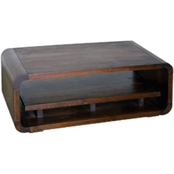 Blue Bone - Lounge Walnut Coffee Table with Shelf