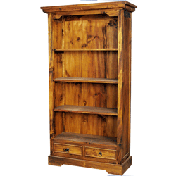 Blue Bone - Vintage Pine Bookcase with 2 Drawers