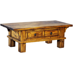 Blue Bone - Vintage Pine Coffee Table with 2