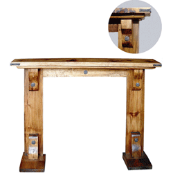 Blue Bone - Vintage Pine Fireplace