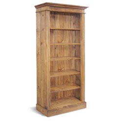 Blue Star - Vintage Pine Bookcase Tall & Wide