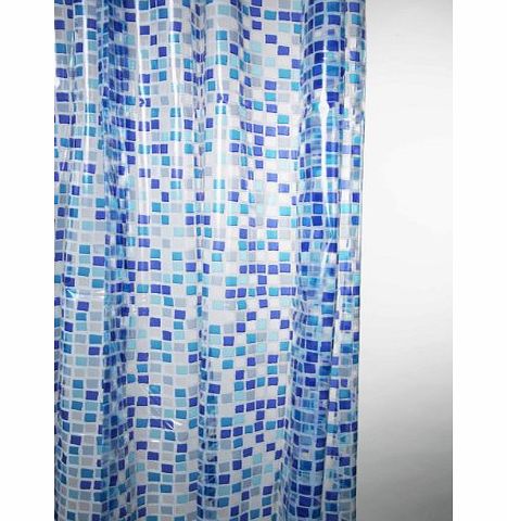 Blue Canyon Shower Curtains Peva Mosaic Shower Curtain