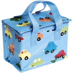 Blue Cars Insulated Kids Lunch Bag