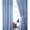 Blue Check Curtains 72s
