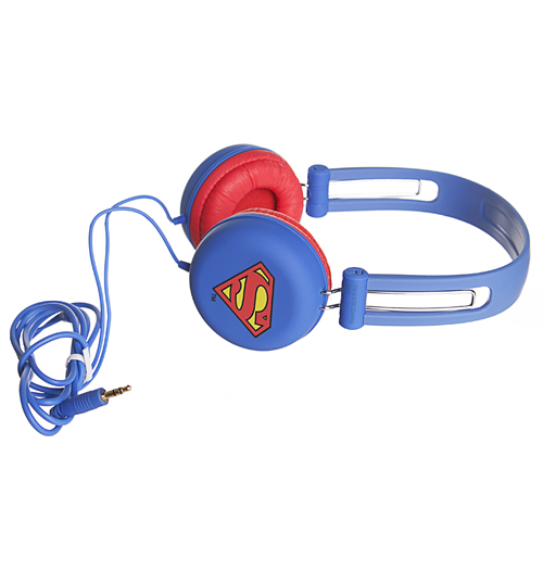 Blue DC Comics Superman Headphones