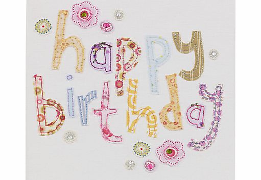 Blue Eyed Sun Vintage Text Birthday Card