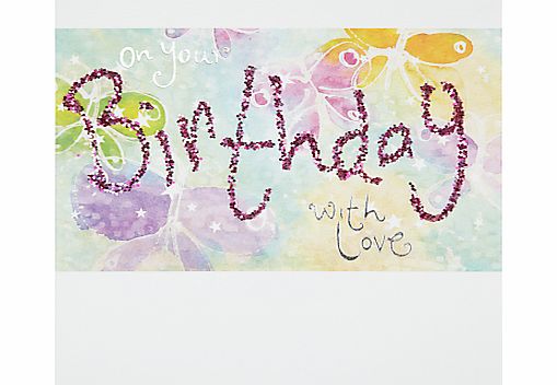 Blue Eyed Sun With Love Birthday Card