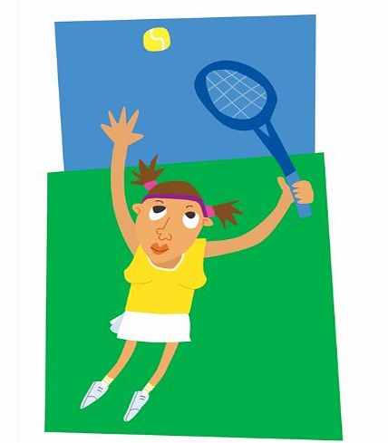 Grand Slam - Sporty Blank, General, Get Well or Birthday Greeting Card. Tennis