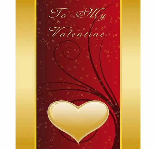 Blue Frog Red Gold - Romantic and Stylish Valentines Day Greeting Card.