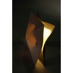 Blue Marmalade Hollow Grey and White Table Light