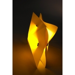 Hollow Yellow and Grey Table Light