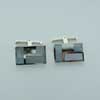 Mother Of Pearl Silver Cufflinks