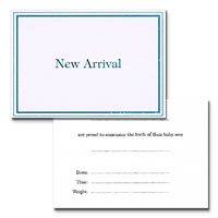 Blue new arrival cards