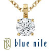 Blue Nile 18k Gold Four-Claw Diamond Pendant (3/4 ct. tw.)