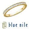 Blue Nile 18k Gold Pave-Set Diamond Ring