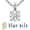 Blue Nile 18k WG Four-Claw Diamond Pendant (3/4 ct. tw.)