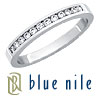 Blue Nile 18k White Gold Channel-Set Diamond Ring