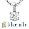 Blue Nile 18k White Gold Four-Claw Diamond Pendant (1/3)