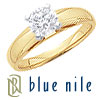 Blue Nile Cathedral Engagement Ring Setting in 18k Gold