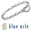 Blue Nile Diamond Heart Charm Bracelet in 18k White Gold
