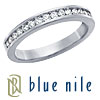 Blue Nile Diamond Ring: 18k White Gold Channel-Set