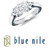 Blue Nile Diamond Ring in 18k White Gold