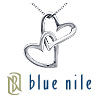 Blue Nile Double Heart Pendant in Sterling Silver