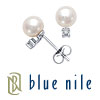 Freshwater Cultured Pearl and Diamond Earrings