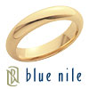 Blue Nile Gold Wedding Ring 18k Gold 3mm Domed Band