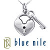 Blue Nile Key to My Heart Pendant in Sterling Silver