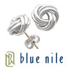 Blue Nile Love Knot Earrings in Sterling Silver