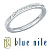 Blue Nile Micropave-Set Diamond Wedding Ring in Platinum