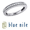Blue Nile Pave-Set Diamond Wedding Ring in 18k White Gold