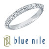 Pave-Set Diamond Wedding Ring in Platinum