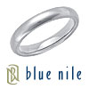 Blue Nile Platinum 3mm Domed Comfort-Fit Wedding Ring
