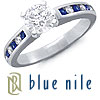 Sapphire Ring: Diamond and Sapphire Setting