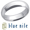 Blue Nile Wedding Ring: 18k White Gold 6mm Comfort-Fit Band