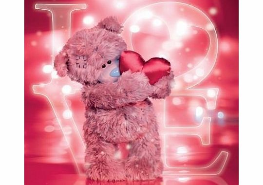 Blue Nose Friends Me to You Tatty Teddy Bear - 3D Holographic Valentines Day Card - Heart