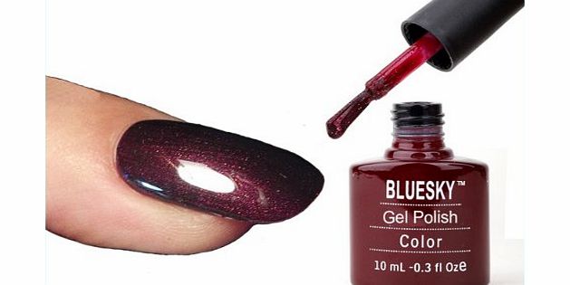 Blue Sky Bluesky Shellac UV LED Gel Soak Off Nail Polish, Dark Lava 10 ml