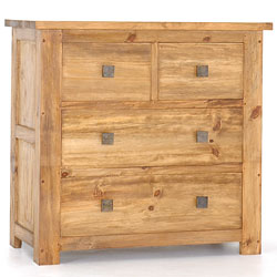 Blue Star - Breton Pine 4 Drawer Chest