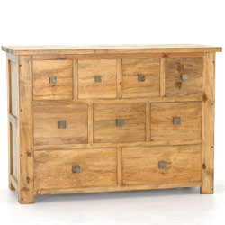 Blue Star - Breton Pine 9 Drawer Chest