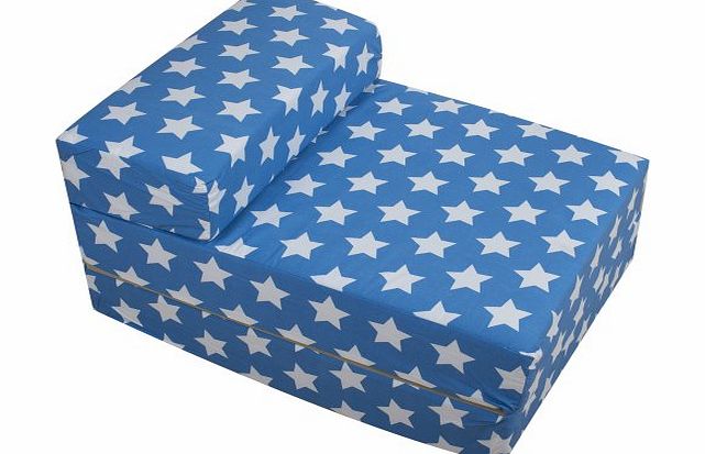 Blue Stars Foam Sofa Bed Blue White Stars Foam Fold Out Sleep Over Guest Single Z Futon Sofa Bed