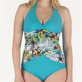 Blue Wahoo Womens Swimsuit Purple/Turquoise