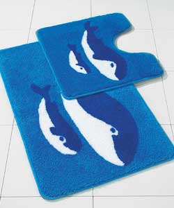Blue Whale 2 Piece Bath Mat Set